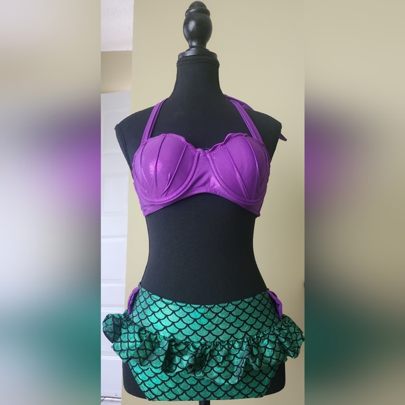 NEW Disney The Little Mermaid Ariel Cosplay Bikini Set - Picture 4 of 16